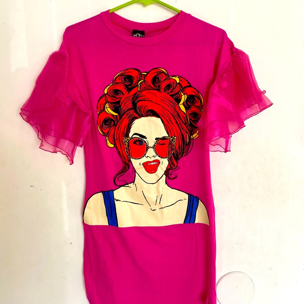 Pink Flair MIDI Dress